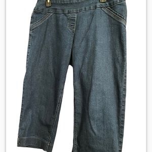 Stretch Denim Capris